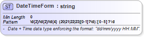 XSD Diagram of DateTimeForm